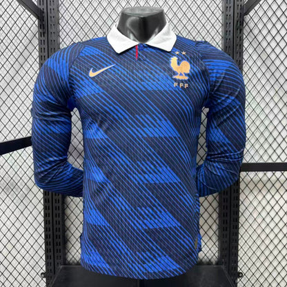 2026 France Home Player Version Long Sleeve Jersey