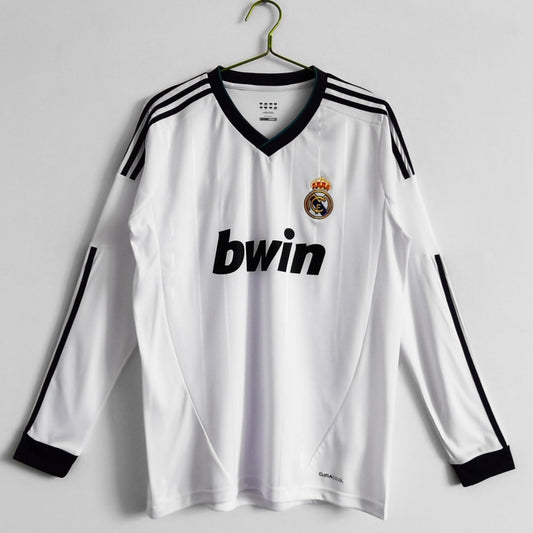2012-2013 Retro Real Madrid Home Long Sleeve Jersey
