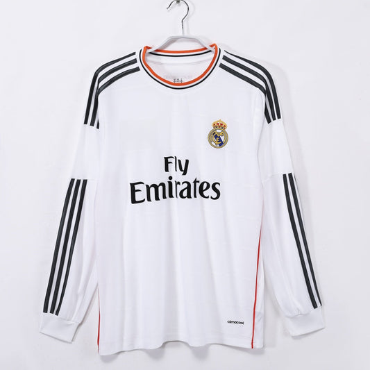 2013-2014 Retro Real Madrid Home Long Sleeve Jersey